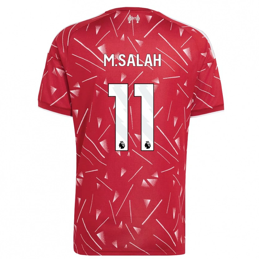 Danxen Heren Mohamed Salah #11 Wit Rood Thuisshirt Thuistenue 2026/27 T-Shirt