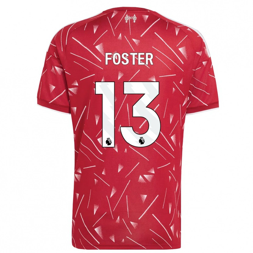 Danxen Heren Rylee Foster #13 Wit Rood Thuisshirt Thuistenue 2026/27 T-Shirt