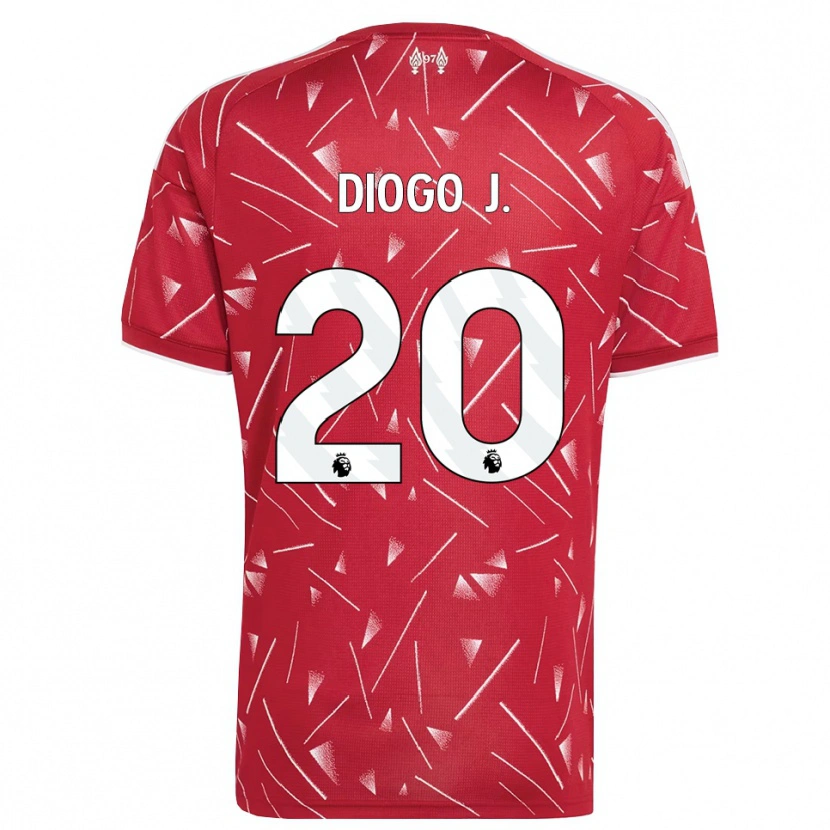 Danxen Heren Diogo Jota #20 Wit Rood Thuisshirt Thuistenue 2026/27 T-Shirt