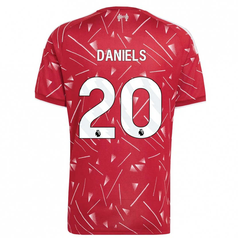 Danxen Heren Yana Daniels #20 Wit Rood Thuisshirt Thuistenue 2026/27 T-Shirt