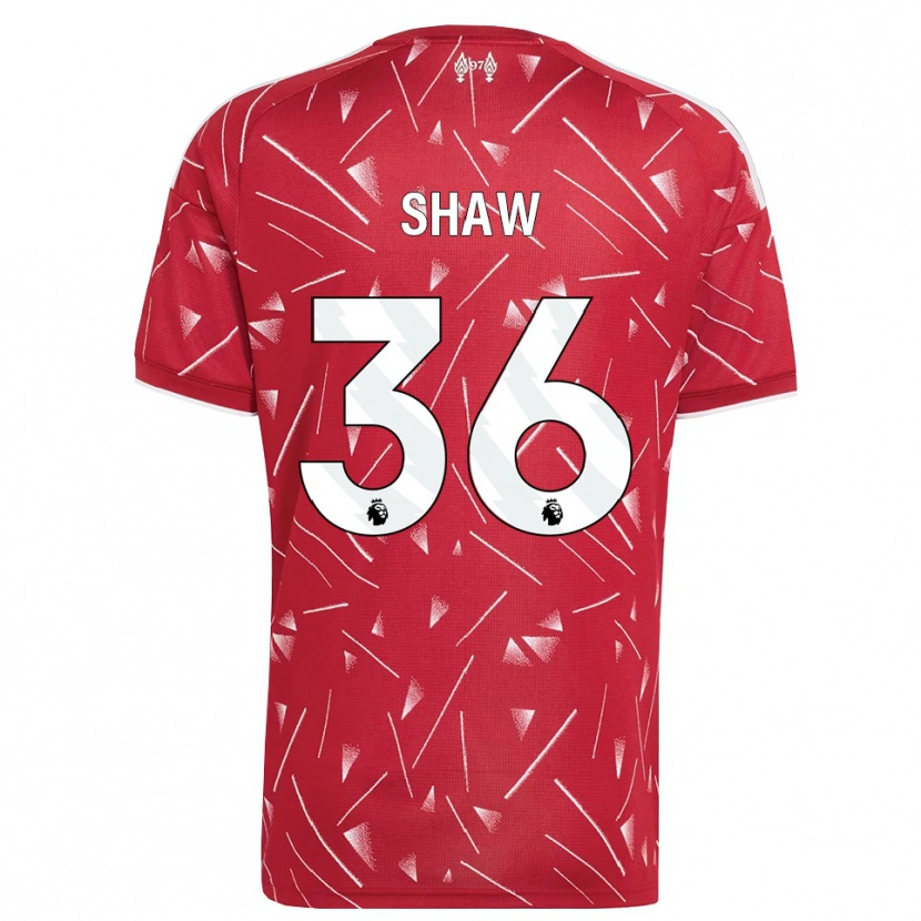 Danxen Heren Zara Shaw #36 Wit Rood Thuisshirt Thuistenue 2026/27 T-Shirt