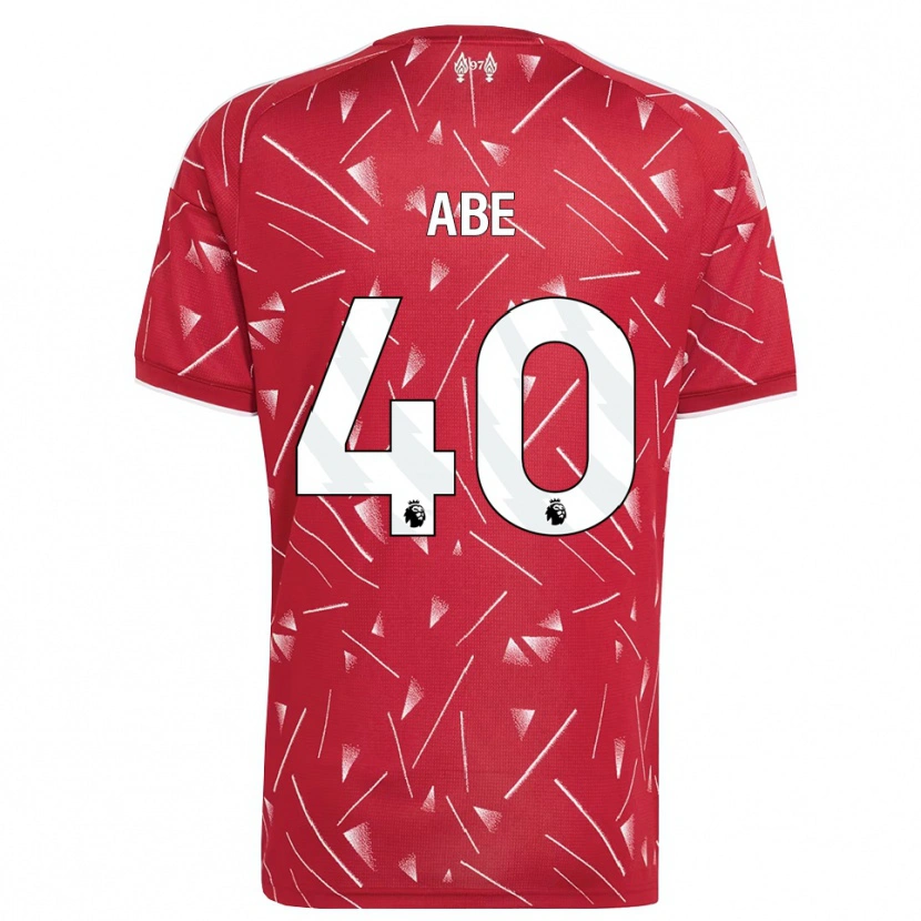 Danxen Heren Joshua Abe #40 Wit Rood Thuisshirt Thuistenue 2026/27 T-Shirt