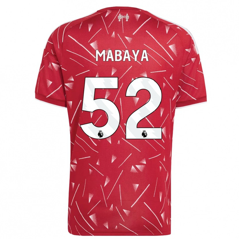 Danxen Heren Isaac Mabaya #52 Wit Rood Thuisshirt Thuistenue 2026/27 T-Shirt