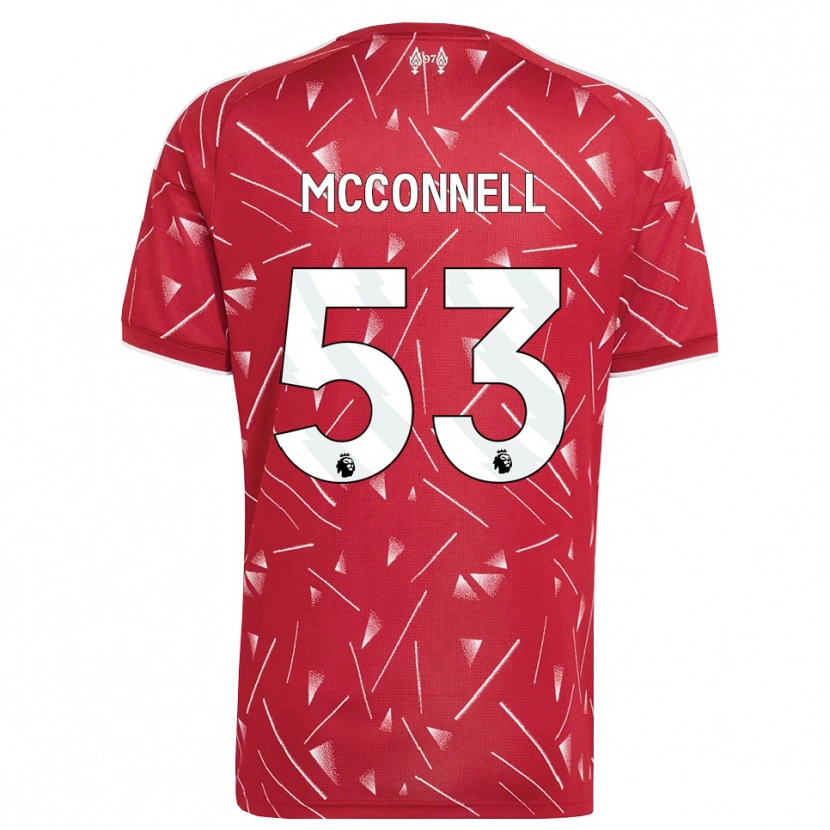Danxen Heren James Mcconnell #53 Wit Rood Thuisshirt Thuistenue 2026/27 T-Shirt