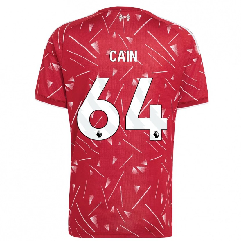 Danxen Heren Jake Cain #64 Wit Rood Thuisshirt Thuistenue 2026/27 T-Shirt