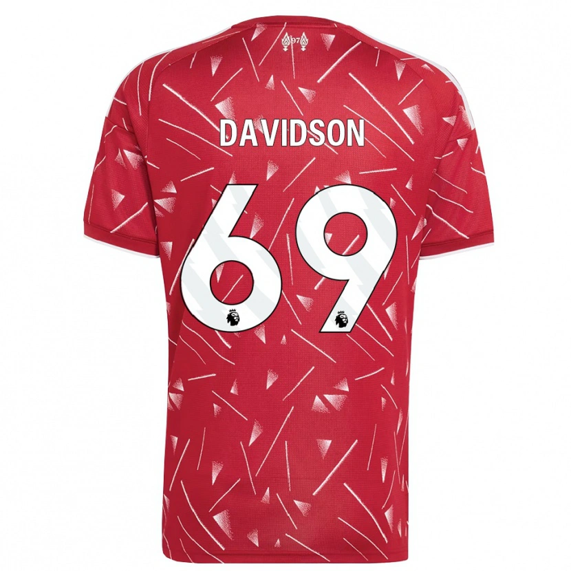 Danxen Heren Josh Davidson #69 Wit Rood Thuisshirt Thuistenue 2026/27 T-Shirt