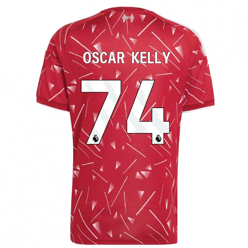Danxen Heren Oscar Kelly #74 Wit Rood Thuisshirt Thuistenue 2026/27 T-Shirt