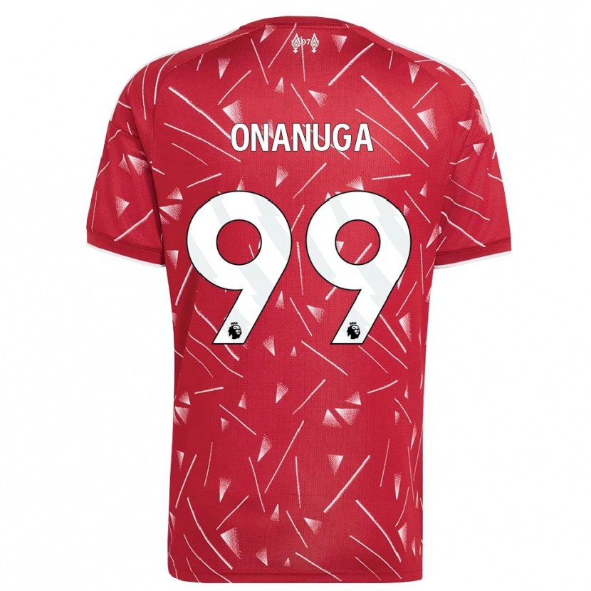 Danxen Heren Fola Onanuga #99 Wit Rood Thuisshirt Thuistenue 2026/27 T-Shirt