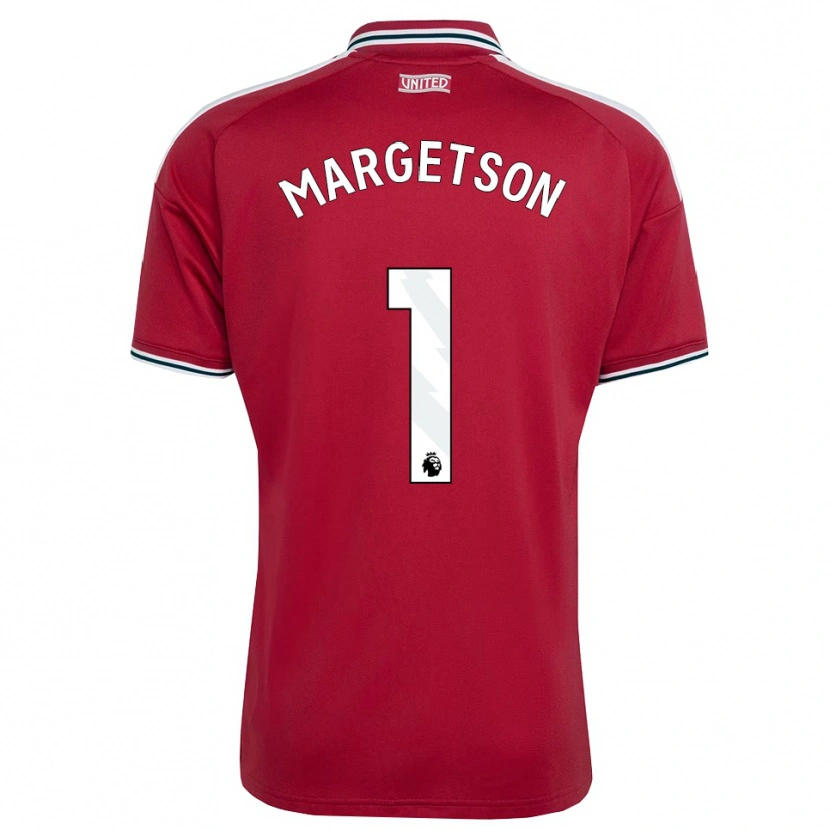 Danxen Heren Kit Margetson #1 Rood Geel Wit Thuisshirt Thuistenue 2026/27 T-Shirt