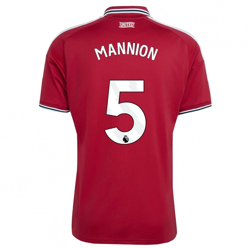 Danxen Heren Aoife Mannion #5 Rood Geel Wit Thuisshirt Thuistenue 2026/27 T-Shirt