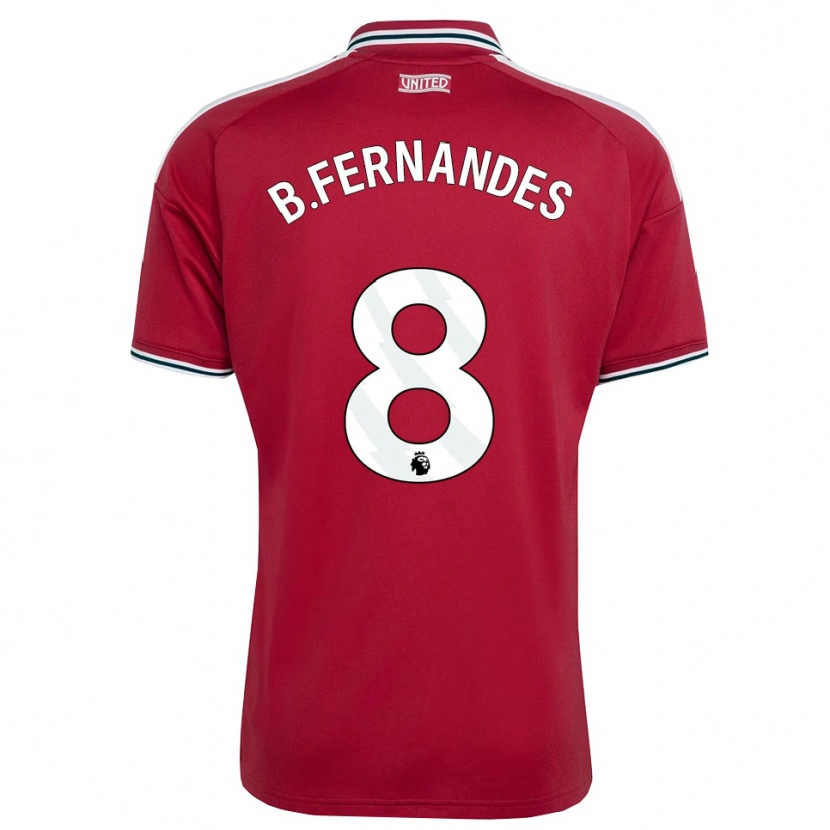 Danxen Heren Bruno Fernandes #8 Rood Geel Wit Thuisshirt Thuistenue 2026/27 T-Shirt
