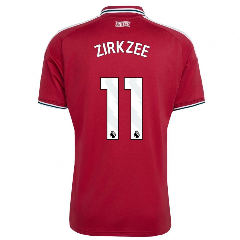 Danxen Heren Joshua Zirkzee #11 Rood Geel Wit Thuisshirt Thuistenue 2026/27 T-Shirt