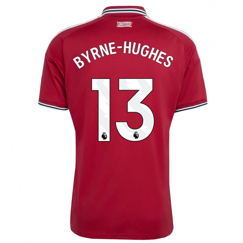 Danxen Heren Cameron Byrne-Hughes #13 Rood Geel Wit Thuisshirt Thuistenue 2026/27 T-Shirt