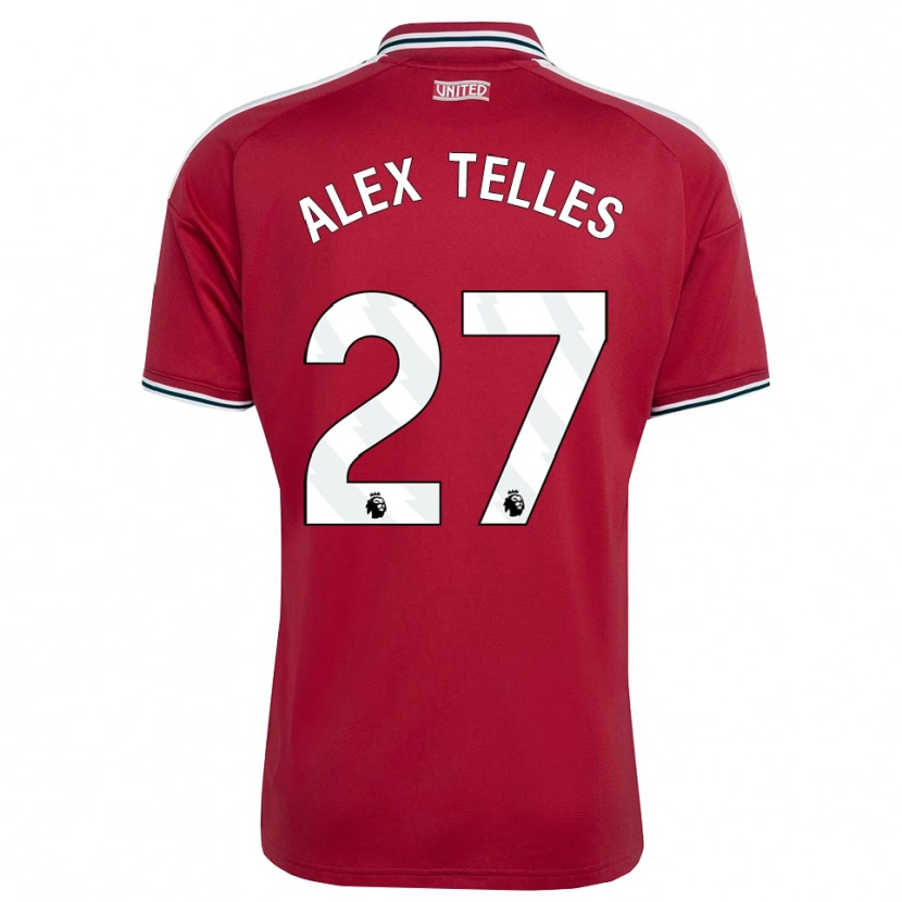 Danxen Heren Alex Nicolao Telles #27 Rood Geel Wit Thuisshirt Thuistenue 2026/27 T-Shirt