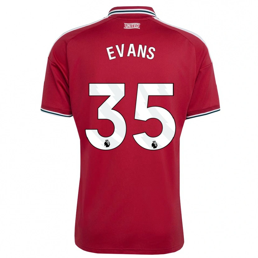 Danxen Heren Jonny Evans #35 Rood Geel Wit Thuisshirt Thuistenue 2026/27 T-Shirt