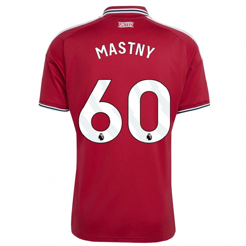 Danxen Heren Ondrej Mastny #60 Rood Geel Wit Thuisshirt Thuistenue 2026/27 T-Shirt