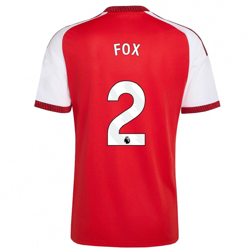 Danxen Heren Emily Fox #2 Rood Wit Zwart Thuisshirt Thuistenue 2026/27 T-Shirt