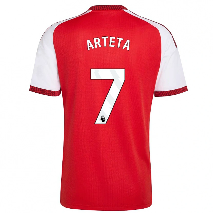 Danxen Heren Gabriel Arteta #7 Rood Wit Zwart Thuisshirt Thuistenue 2026/27 T-Shirt