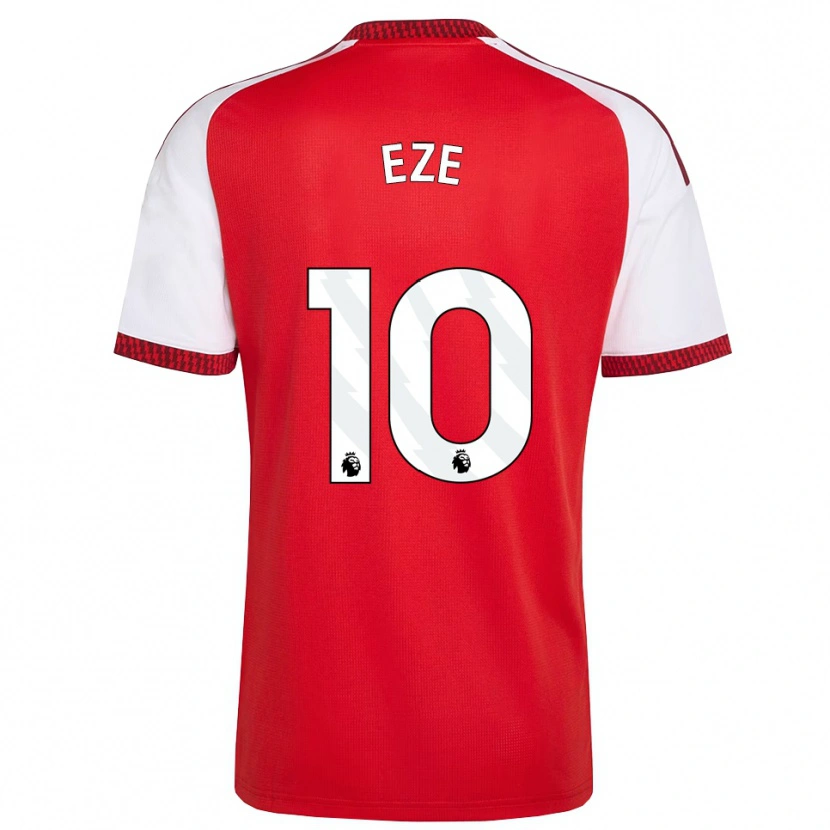 Danxen Heren Eberechi Eze #10 Rood Wit Zwart Thuisshirt Thuistenue 2026/27 T-Shirt