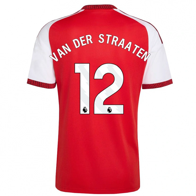 Danxen Heren Zachary Van Der Straaten #12 Rood Wit Zwart Thuisshirt Thuistenue 2026/27 T-Shirt