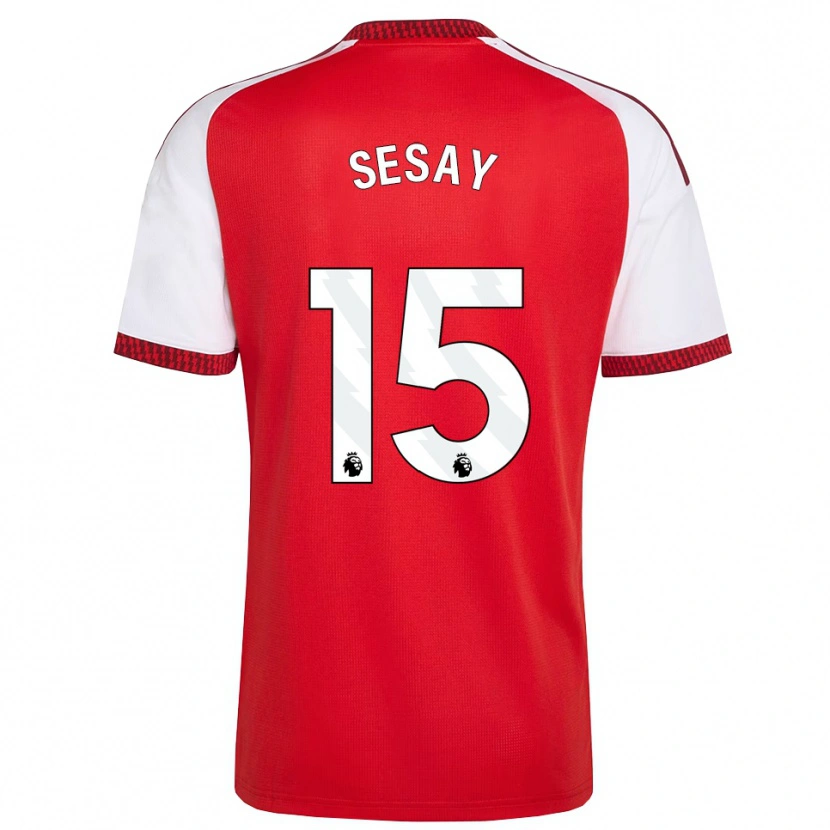 Danxen Heren Joshua Sesay #15 Rood Wit Zwart Thuisshirt Thuistenue 2026/27 T-Shirt