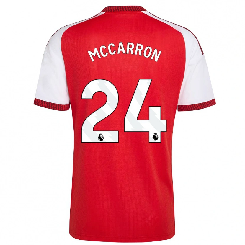 Danxen Heren Daniel Mccarron #24 Rood Wit Zwart Thuisshirt Thuistenue 2026/27 T-Shirt