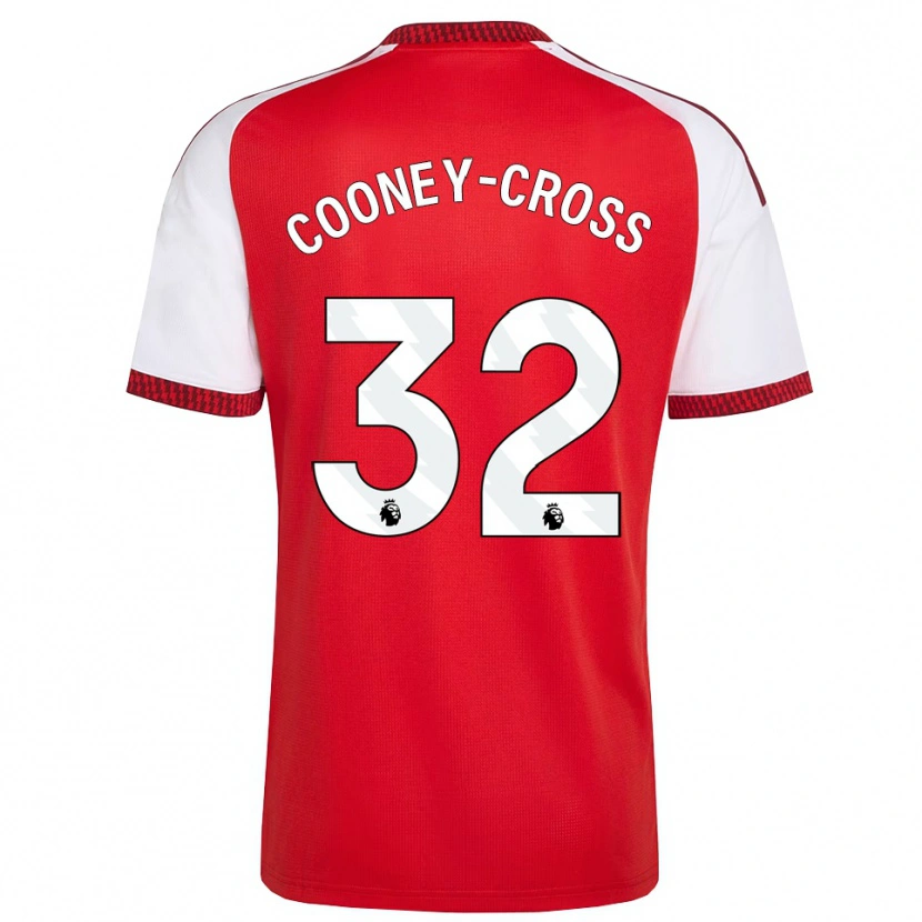 Danxen Heren Kyra Cooney-Cross #32 Rood Wit Zwart Thuisshirt Thuistenue 2026/27 T-Shirt