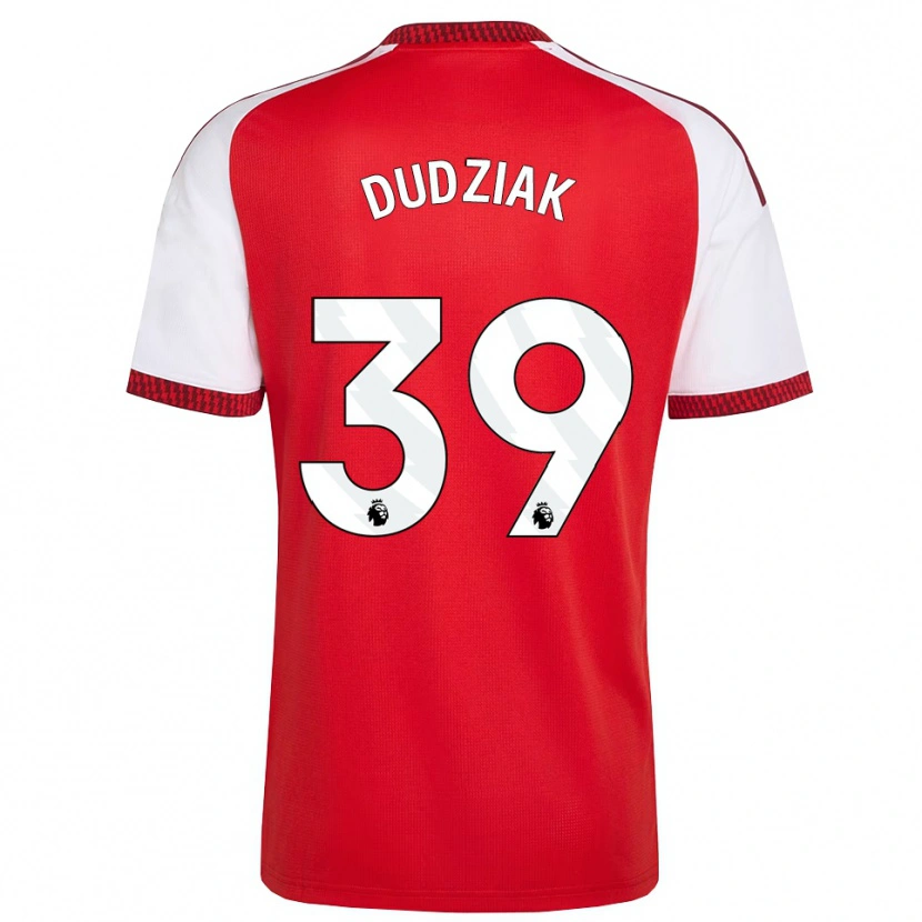 Danxen Heren Harrison Dudziak #39 Rood Wit Zwart Thuisshirt Thuistenue 2026/27 T-Shirt