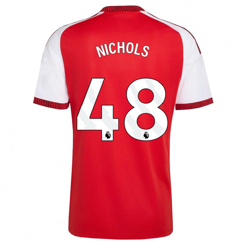 Danxen Heren Josh Nichols #48 Rood Wit Zwart Thuisshirt Thuistenue 2026/27 T-Shirt
