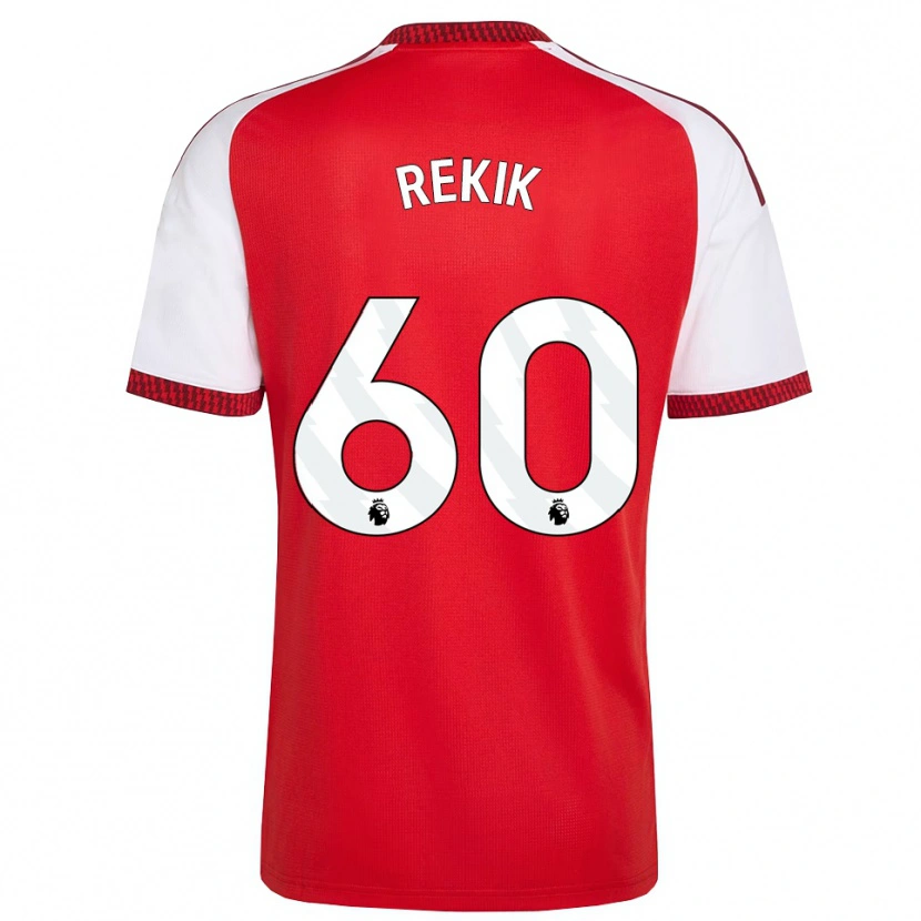 Danxen Heren Omar Rekik #60 Rood Wit Zwart Thuisshirt Thuistenue 2026/27 T-Shirt