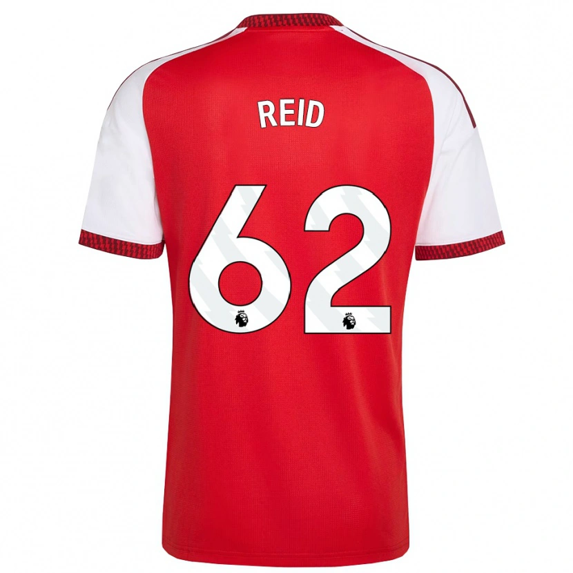 Danxen Heren Katie Reid #62 Rood Wit Zwart Thuisshirt Thuistenue 2026/27 T-Shirt