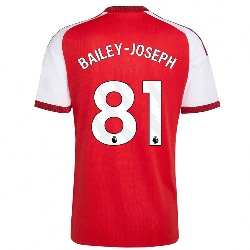 Danxen Heren Brando Bailey-Joseph #81 Rood Wit Zwart Thuisshirt Thuistenue 2026/27 T-Shirt