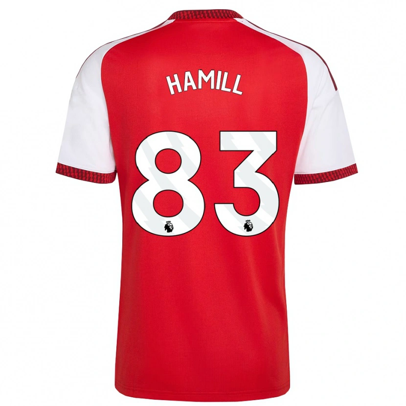 Danxen Heren Callan Hamill #83 Rood Wit Zwart Thuisshirt Thuistenue 2026/27 T-Shirt