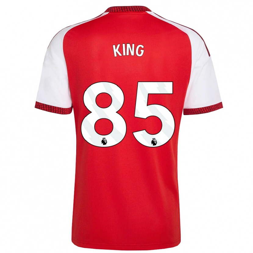 Danxen Heren Josiah King #85 Rood Wit Zwart Thuisshirt Thuistenue 2026/27 T-Shirt