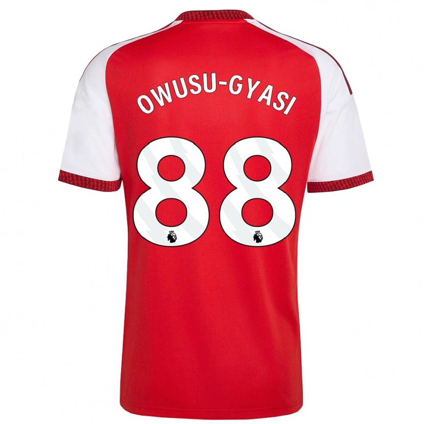 Danxen Heren Abraham Owusu-Gyasi #88 Rood Wit Zwart Thuisshirt Thuistenue 2026/27 T-Shirt