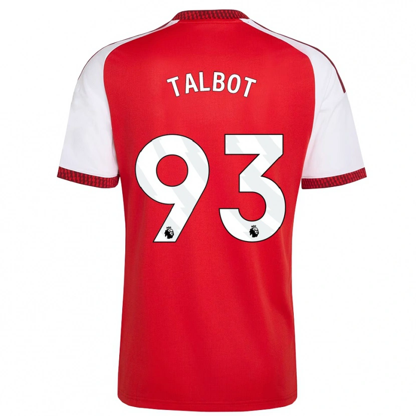 Danxen Heren Jack Talbot #93 Rood Wit Zwart Thuisshirt Thuistenue 2026/27 T-Shirt