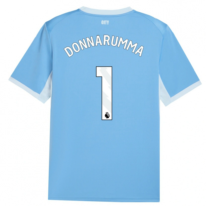 Danxen Heren Gianluigi Donnarumma #1 Licht Hemelsblauw Wit Thuisshirt Thuistenue 2026/27 T-Shirt