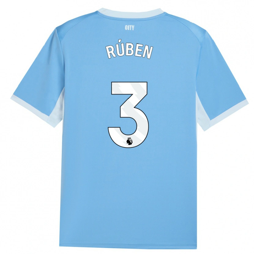 Danxen Heren Rúben Dias #3 Licht Hemelsblauw Wit Thuisshirt Thuistenue 2026/27 T-Shirt