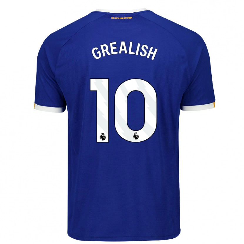 Danxen Heren Jack Grealish #10 Blauw Wit Geel Thuisshirt Thuistenue 2026/27 T-Shirt