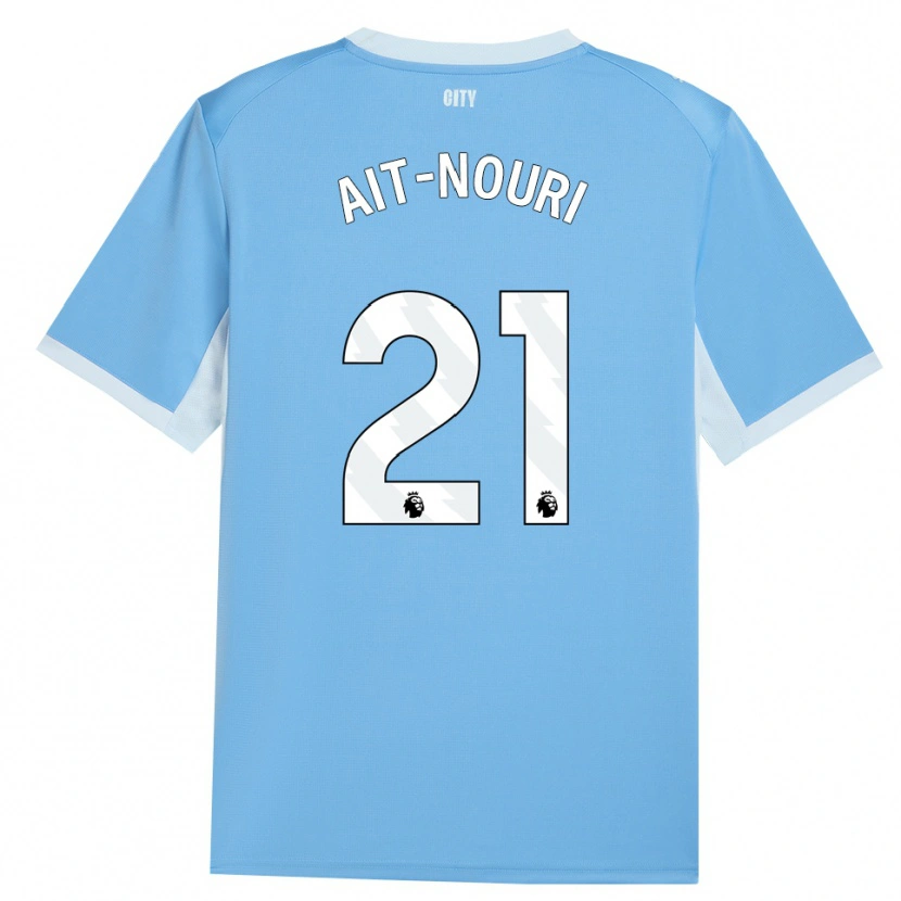 Danxen Heren Rayan Aït-Nouri #21 Licht Hemelsblauw Wit Thuisshirt Thuistenue 2026/27 T-Shirt