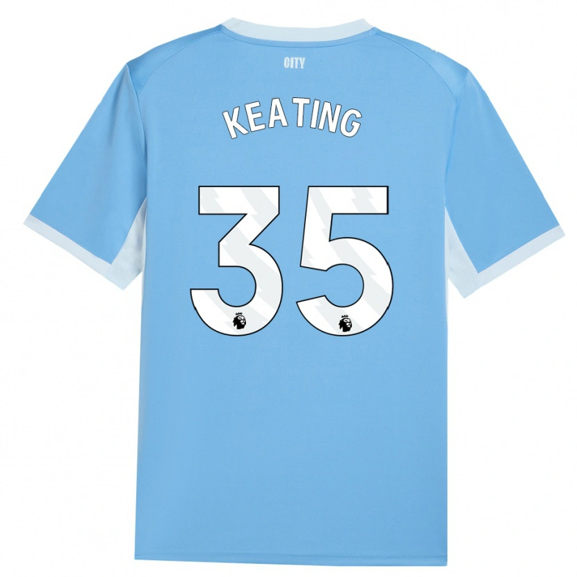 Danxen Heren Khiara Keating #35 Licht Hemelsblauw Wit Thuisshirt Thuistenue 2026/27 T-Shirt