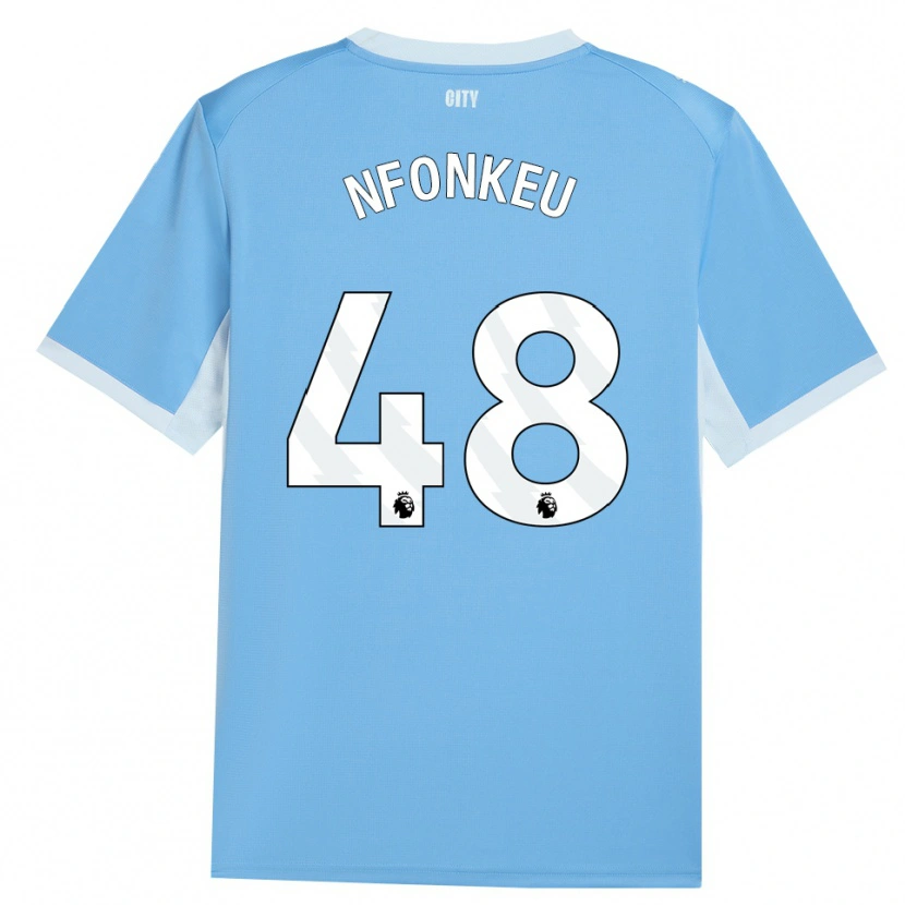 Danxen Heren Brooklyn Nfonkeu #48 Licht Hemelsblauw Wit Thuisshirt Thuistenue 2026/27 T-Shirt