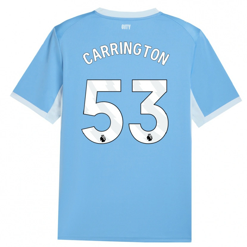 Danxen Heren Ezra Carrington #53 Licht Hemelsblauw Wit Thuisshirt Thuistenue 2026/27 T-Shirt