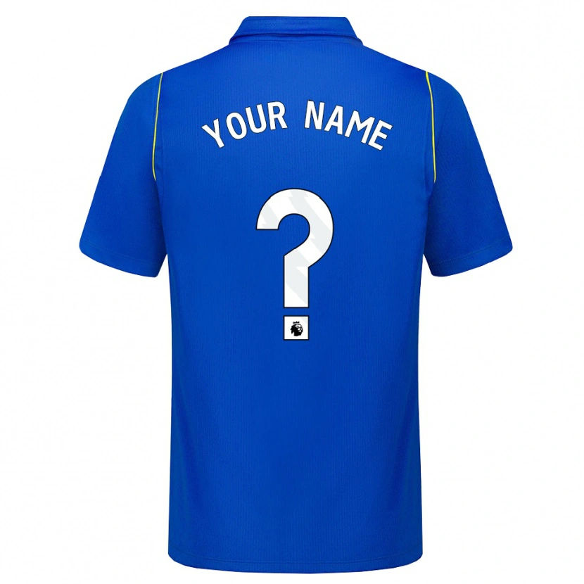 Danxen Heren Uw Naam #0 Blauw Geel Thuisshirt Thuistenue 2026/27 T-Shirt