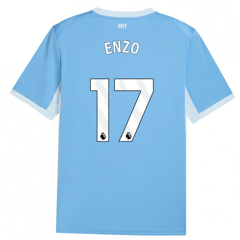 Danxen Heren Enzo Fernández #17 Licht Hemelsblauw Wit Thuisshirt Thuistenue 2026/27 T-Shirt