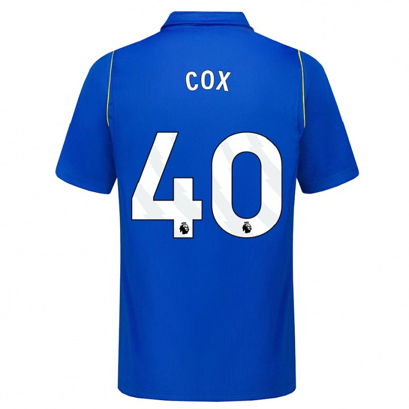 Danxen Heren Katie Cox #40 Blauw Geel Thuisshirt Thuistenue 2026/27 T-Shirt