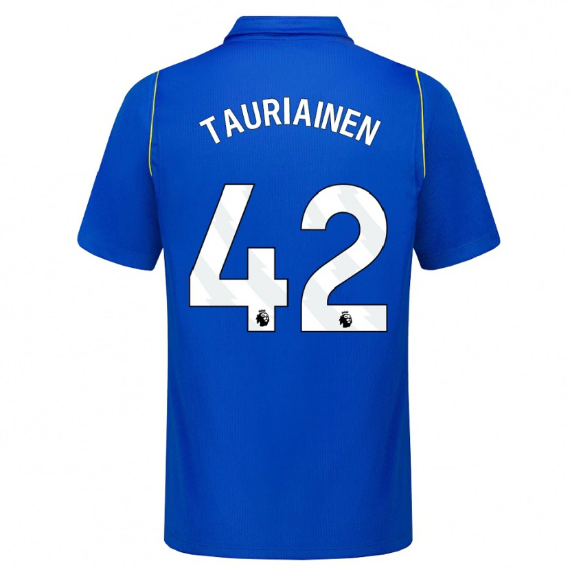 Danxen Heren Jimi Tauriainen #42 Blauw Geel Thuisshirt Thuistenue 2026/27 T-Shirt