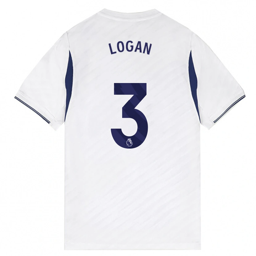 Danxen Heren Calum Logan #3 Wit Rood Paars Thuisshirt Thuistenue 2026/27 T-Shirt
