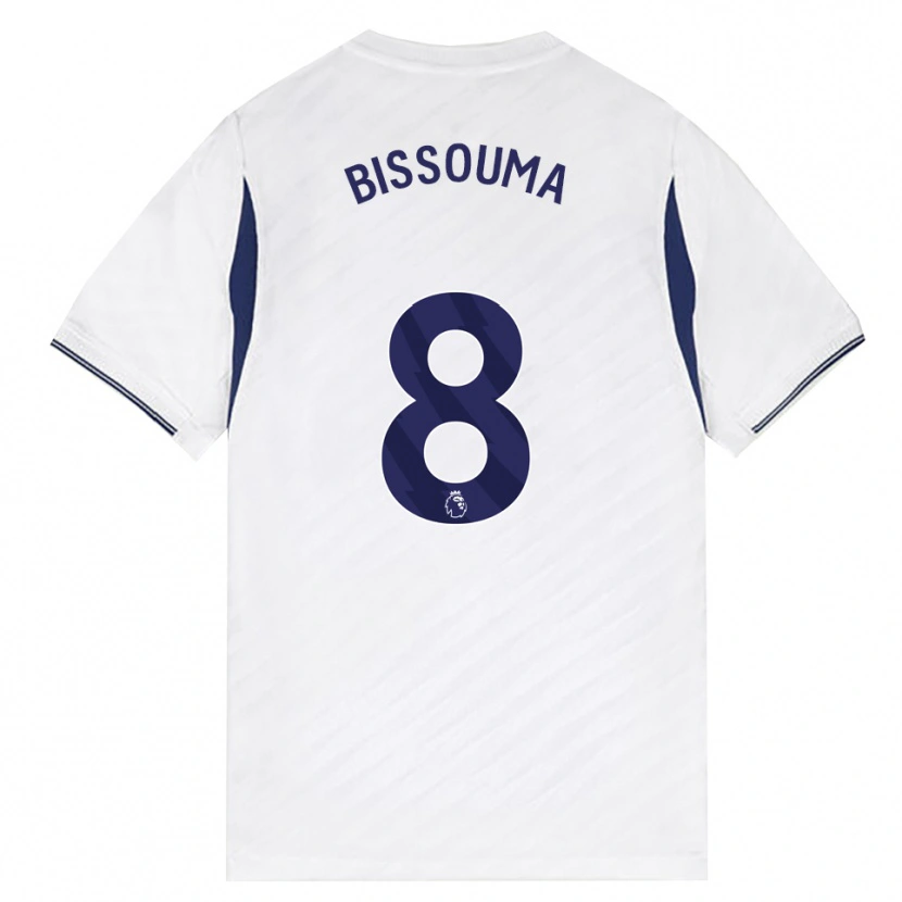 Danxen Heren Yves Bissouma #8 Wit Rood Paars Thuisshirt Thuistenue 2026/27 T-Shirt