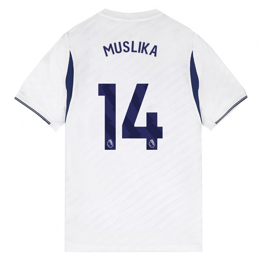 Danxen Heren Armend Muslika #14 Wit Rood Paars Thuisshirt Thuistenue 2026/27 T-Shirt